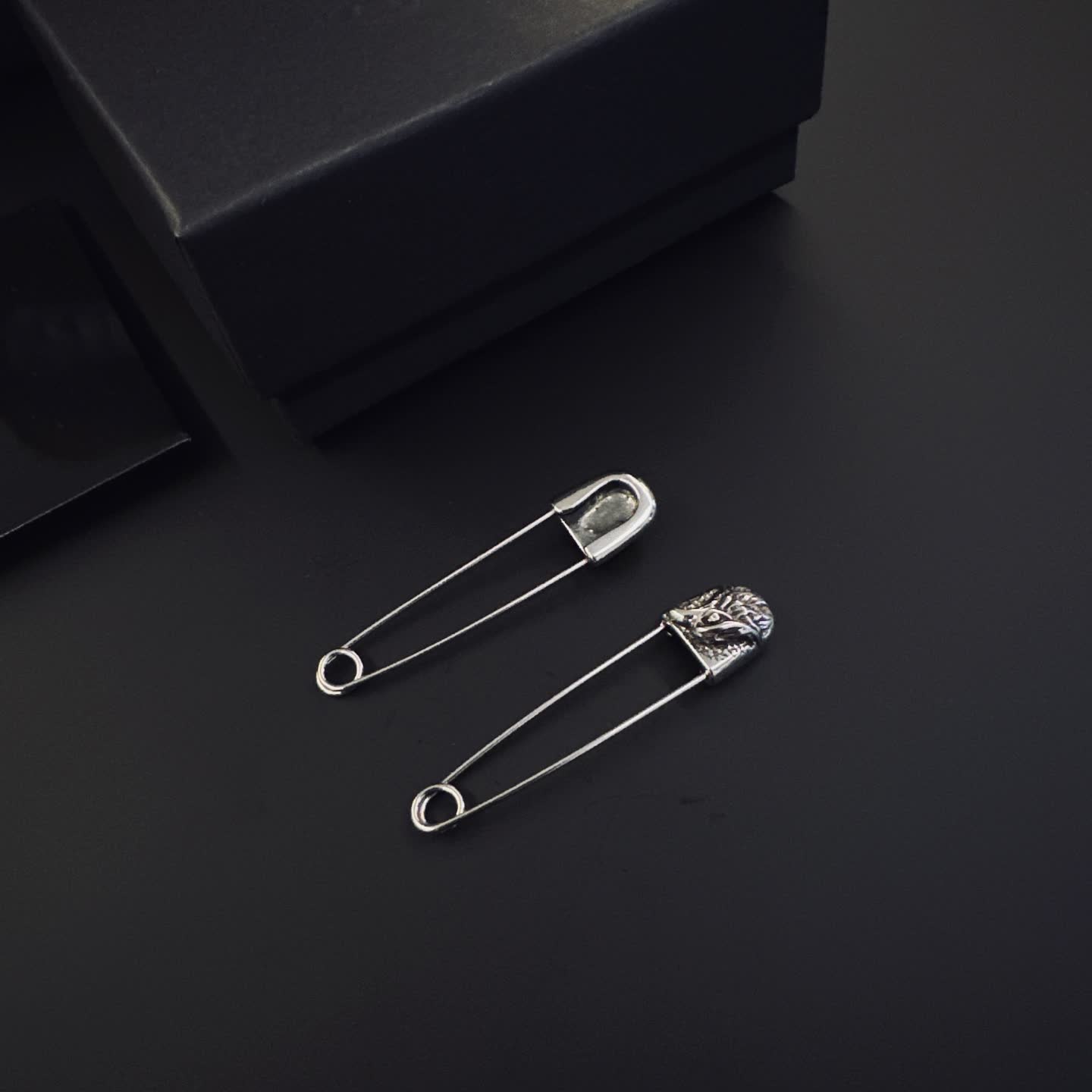 Chrome Hearts Silver Safety Pins